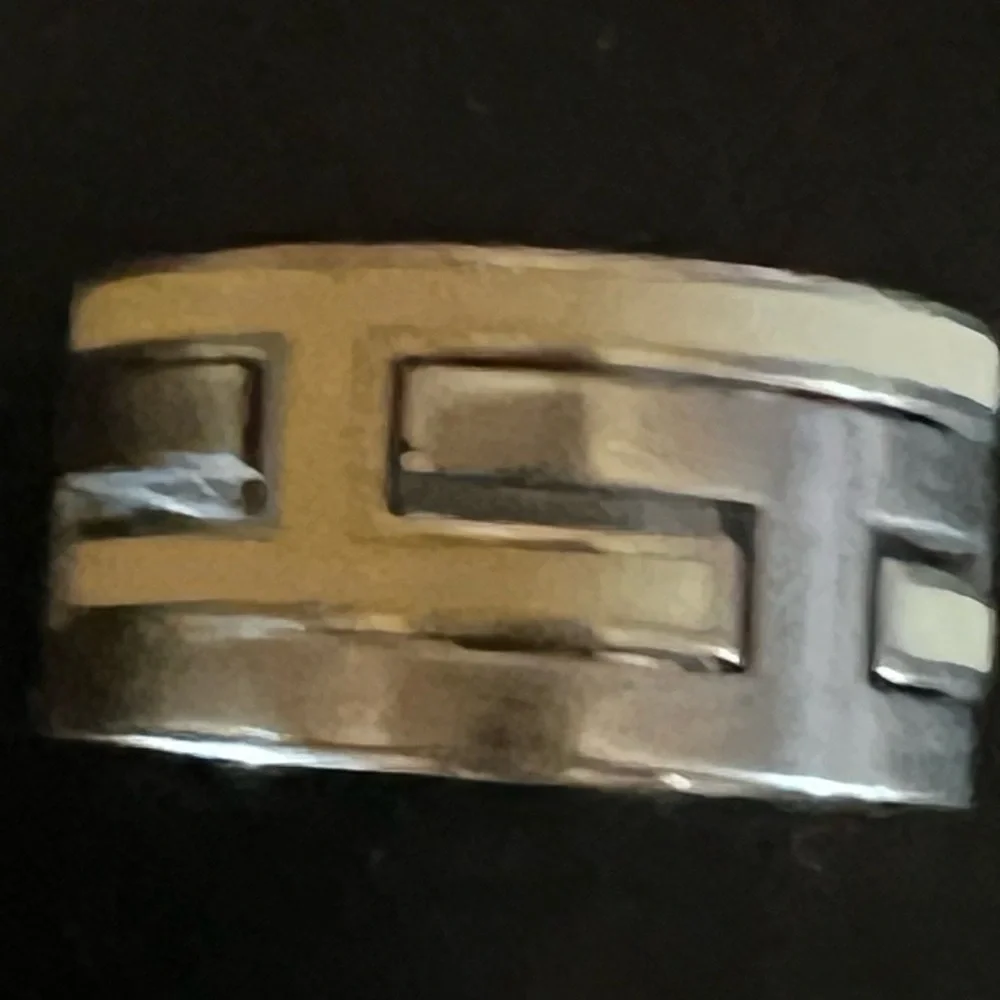 Hermes light Beige Puzzle ring sz 6.5